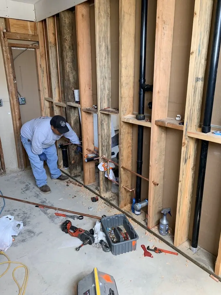 Commercial rough-in plumbing for Water Heater Replacement in Zimmerman Terrace